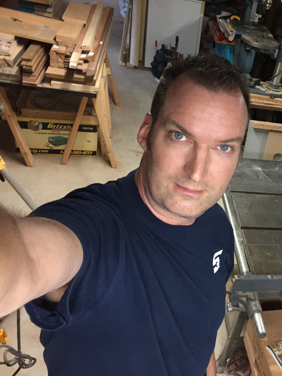 Andrew Grehl, woodworker, designer and content creator at Designable